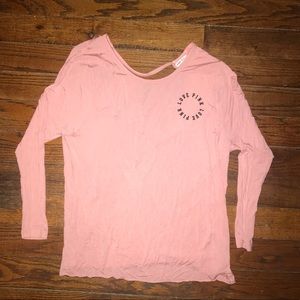 Pink “super soft” long sleeved t-shirt